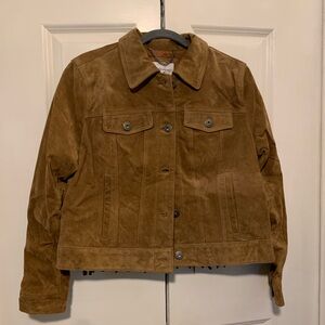 BCBGeneration suede fringe jacket